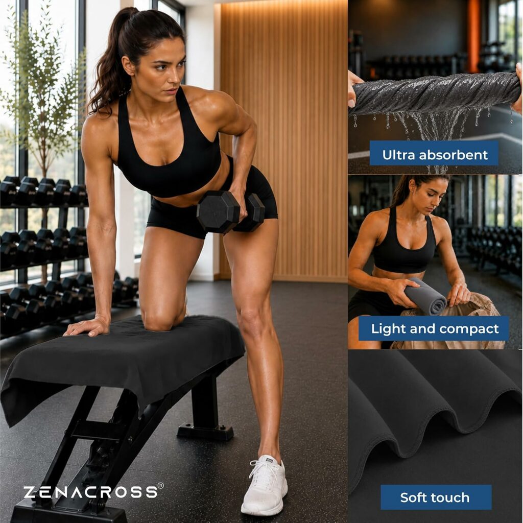 Zenacross Gym Towel with Zip Pockets – photo 7
